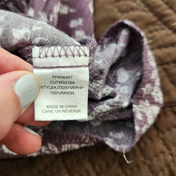 Floral Purple Shirt, LUQ - Picture 6 of 6